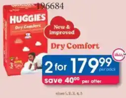 Clicks Huggies Dry Comfort offer