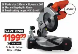 Checkers Schultz Mitre Saw offer