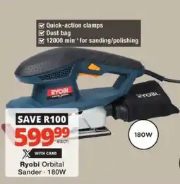Checkers Ryobi Orbital Sander offer
