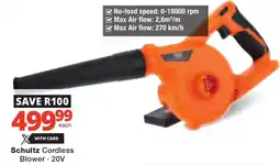 Checkers Schultz Cordless Blower offer