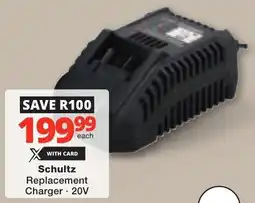 Checkers Schultz Replacement Charger offer