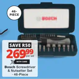 Checkers Bosch Screwdriver & Nutsetter Set offer
