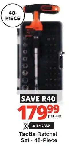 Checkers Tactix Ratchet Set offer