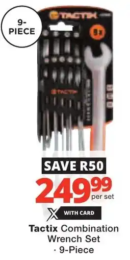Checkers Tactix Combination Wrench Set offer