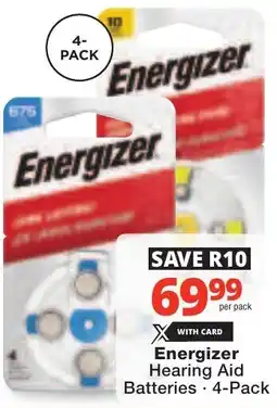 Checkers Energizer Hearing Aid Batteries offer