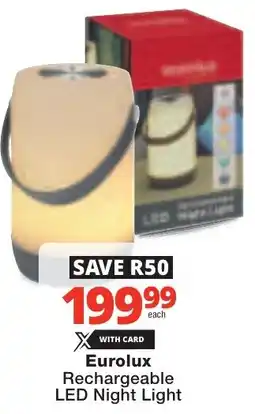 Checkers Eurolux Rechargeable LED Night Light offer