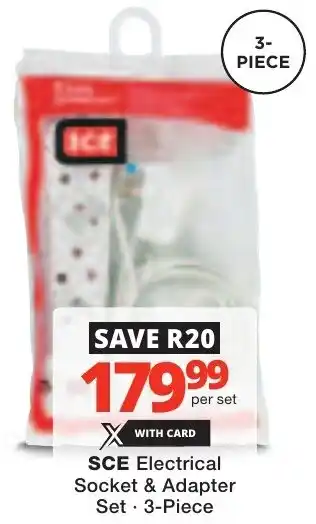 Checkers SCE Electrical Socket & Adapter Set offer