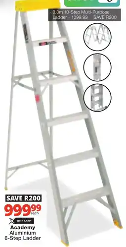 Checkers Academy Aluminium 6-Step Ladder offer