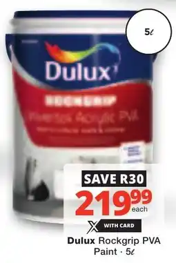 Checkers Dulux Rockgrip PVA Paint offer