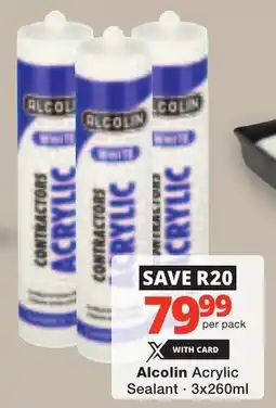 Checkers Alcolin Acrylic Sealant offer
