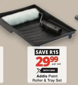 Checkers Addis Paint Roller & Tray Set offer