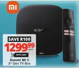 Checkers Xiaomi Mi S 3rd Gen TV Box offer