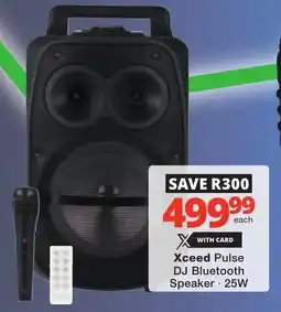 Checkers Xceed Pulse DJ Bluetooth Speaker offer