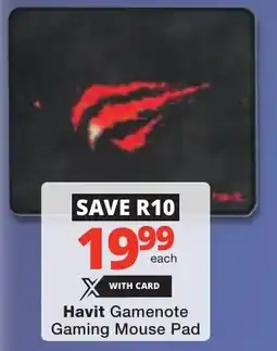 Checkers Havit Gamenote Gaming Mouse Pad offer