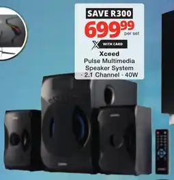 Checkers Xceed Pulse Multimedia Speaker System offer