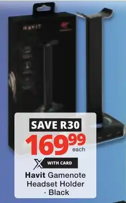 Checkers Havit Gamenote Headset Holder offer