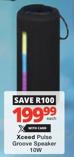 Checkers Xceed Pulse Groove Speaker offer