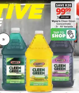 Checkers Wynn's Cleen Green Concentrate offer