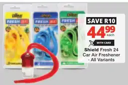 Checkers Shield Fresh 24 Car Air Freshener offer