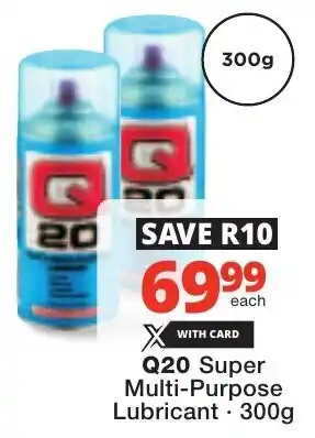 Checkers Q20 Super Multi-Purpose Lubricant offer