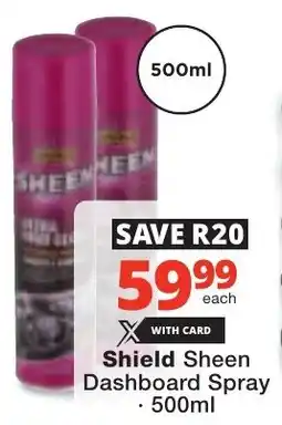 Checkers Shield Sheen Dashboard Spray offer