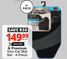 Checkers Q Premium Vivo Car Mat Set offer
