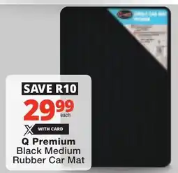 Checkers Q Premium Black Medium Rubber Car Mat offer