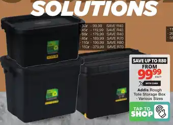 Checkers Addis Rough Tote Storage Box offer