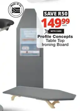 Checkers Profile Concepts Table Top Ironing Board offer