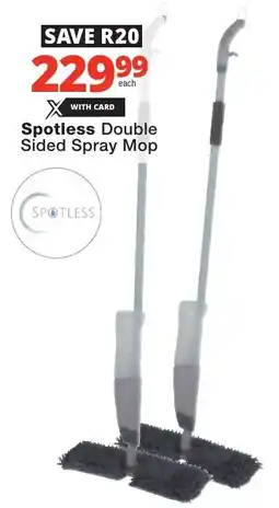 Checkers Spotless Double Sided Spray Mop offer