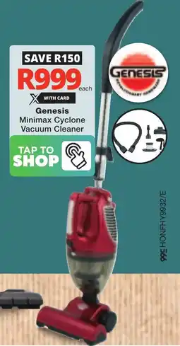 Checkers Genesis Minimax Cyclone Vacuum Cleaner offer