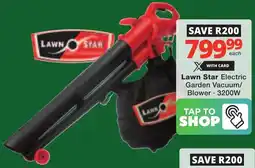 Checkers Lawn Star Electric Garden Vacuum/ Blower offer