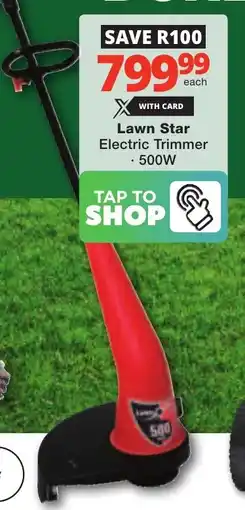 Checkers Lawn Star Electric Trimmer offer