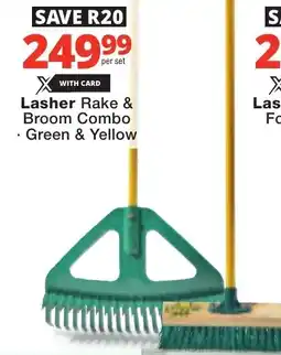 Checkers Lasher Rake & Broom Combo offer