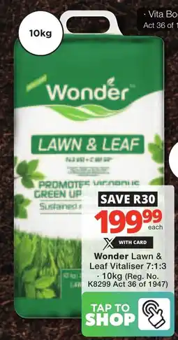 Checkers Wonder Lawn & Leaf Vitaliser 7:1:3 offer
