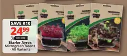 Checkers Starke Ayres Microgreen Seeds offer