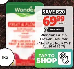 Checkers Wonder Fruit & Flower Fertilizer offer
