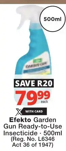 Checkers Efekto Garden Gun Ready-to-Use Insecticide offer