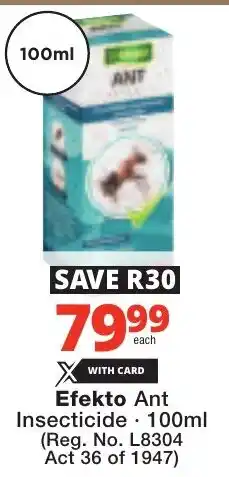 Checkers Efekto Ant Insecticide offer