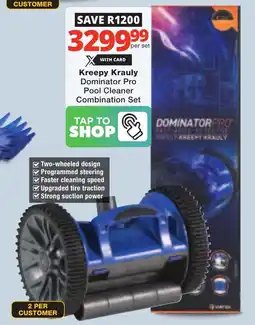 Checkers Kreepy Krauly Dominator Pro Pool Cleaner Combination Set offer