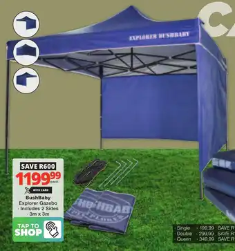 Checkers BushBaby Explorer Gazebo offer