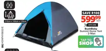Checkers BushBaby Summit Dome Tent offer
