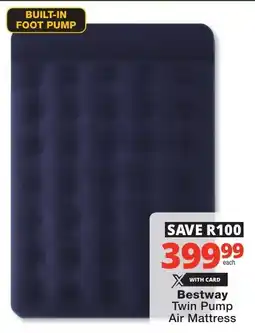 Checkers Bestway Twin Pump Air Mattress offer