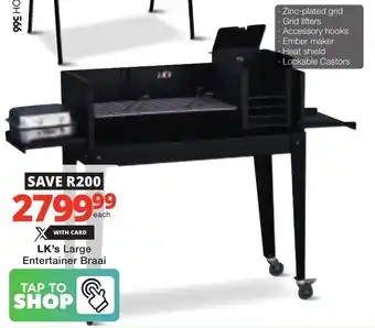 Checkers LK's Large Entertainer Braai offer