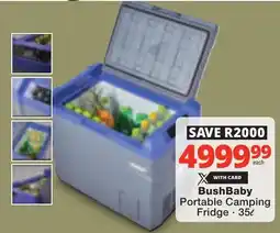 Checkers BushBaby Portable Camping Fridge offer