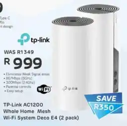 Computer Mania TP-Link AC1200 Whole Home Mesh Wi-Fi System Deco E4 offer