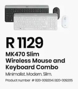 Computer Mania Logitech MK470 Slim Wireless Mouse and Keyboard Combo offer