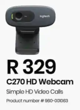 Computer Mania Logitech C270 HD Webcam offer