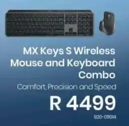 Computer Mania Logitech MX Keys S Wireless Mouse and Keyboard Combo offer