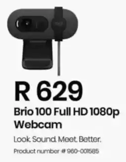 Computer Mania Logitech Brio 100 Full HD 1080p Webcam offer